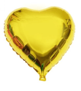 Shopyo | Heartbeat Heart Shape Foil Balloon (Golden)
