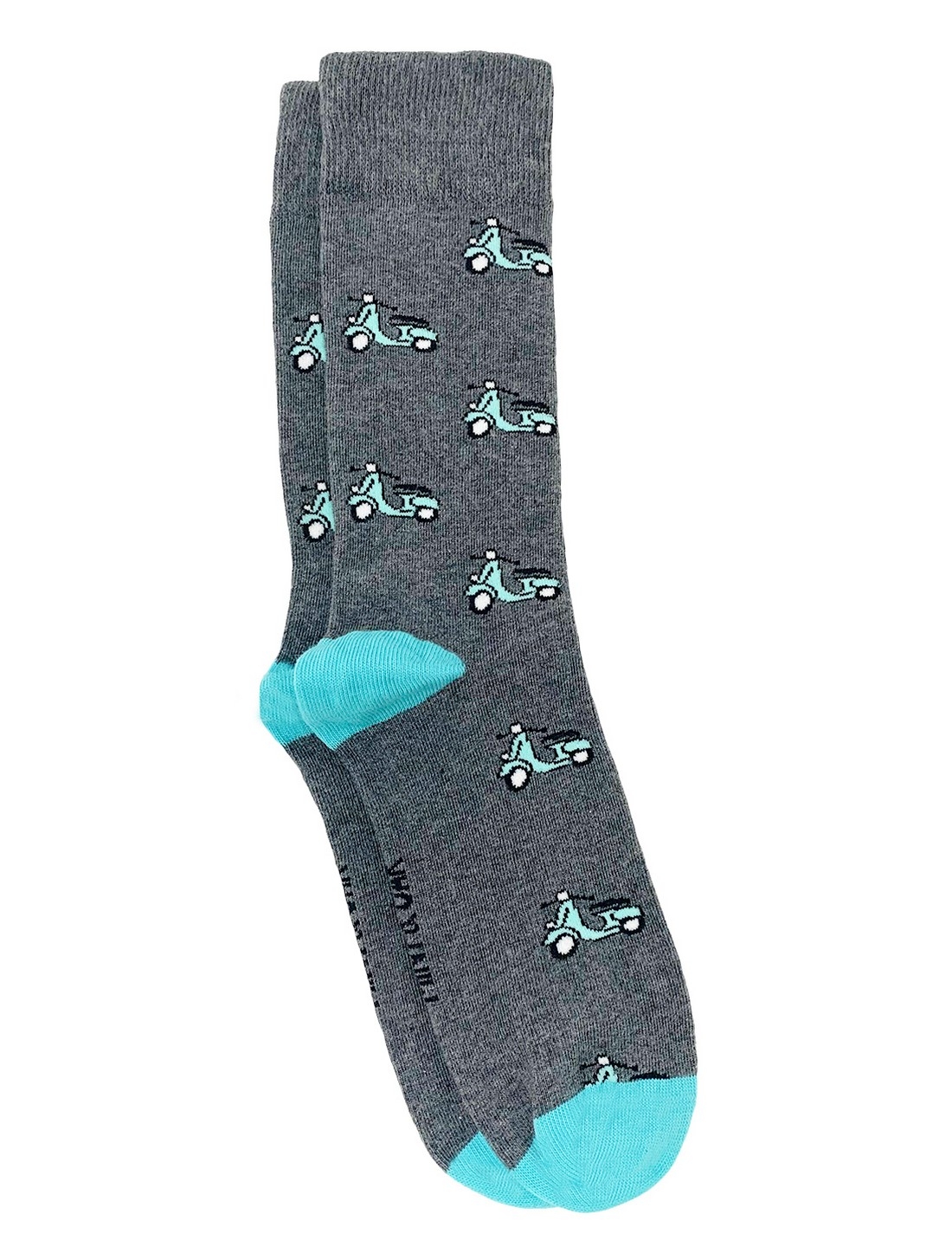 Mint & Oak | Mint & Oak Scoot-Over  Grey Calf Length Socks for Men