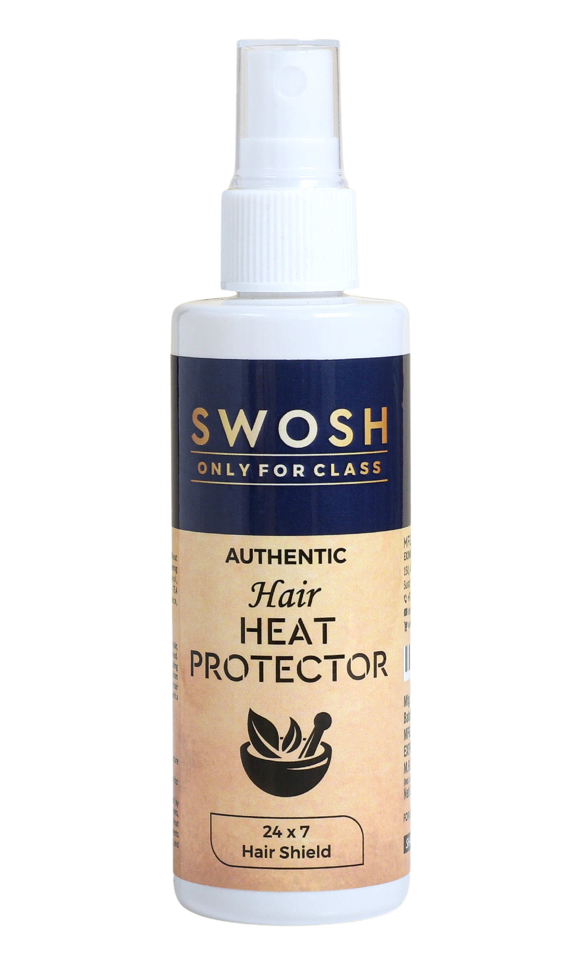 Swosh Advanced Heat Protector Spray For Hair Straightener Hair Spray - 100  ML- No Sulphate, No Paraben,