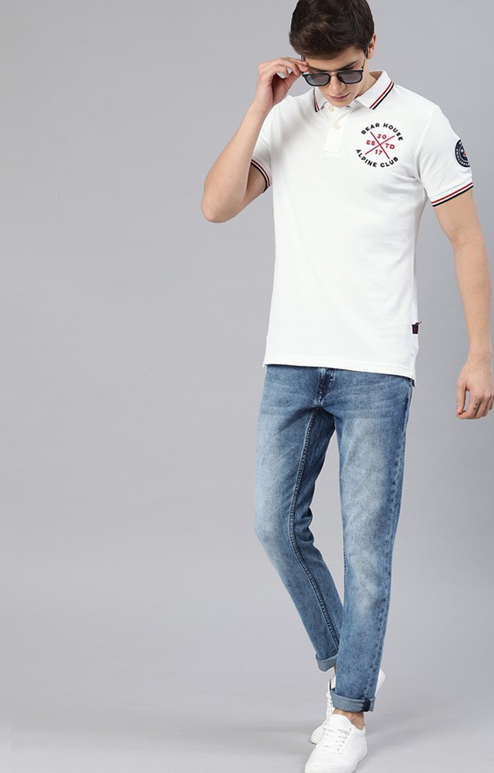 White Polo Embroidered T-Shirt