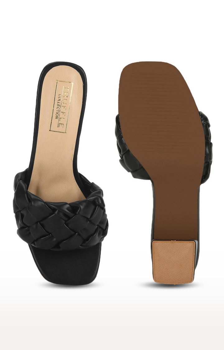 Truffle Collection | Black Sandals 3