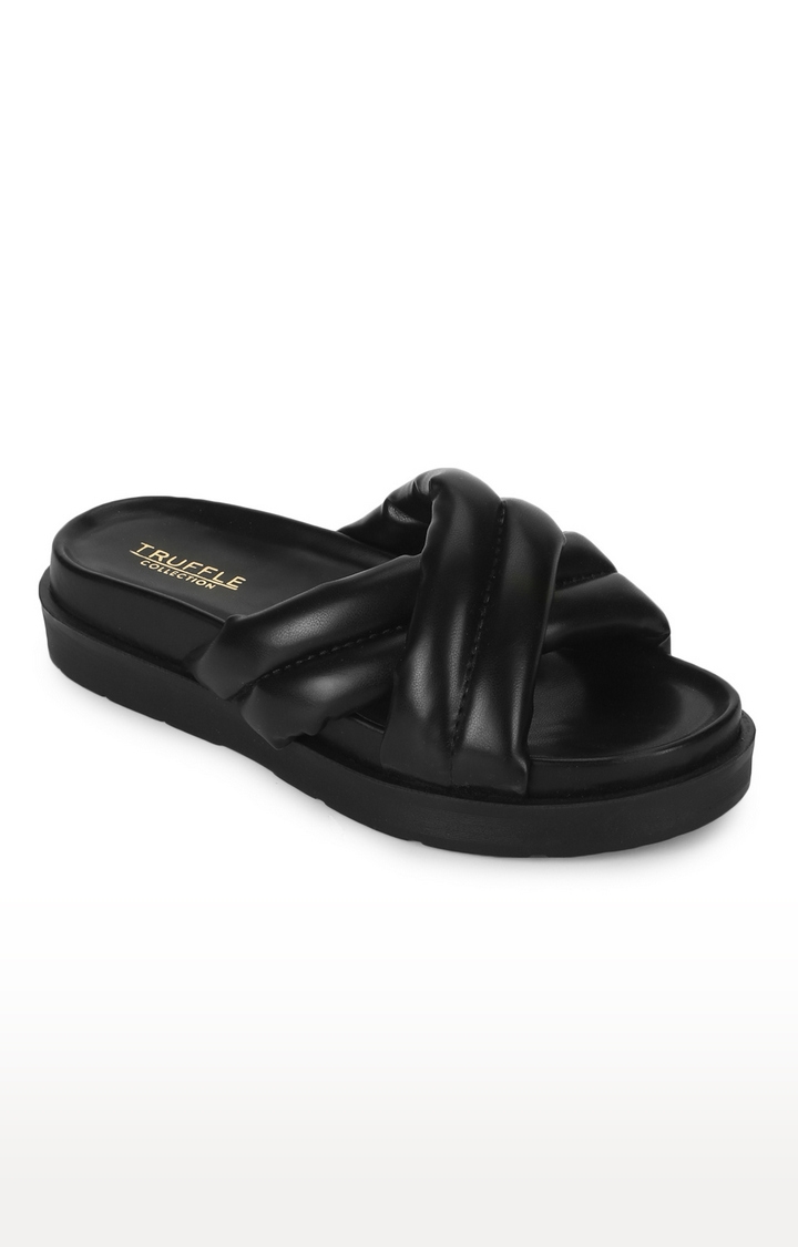 Truffle Collection | Black Sandals