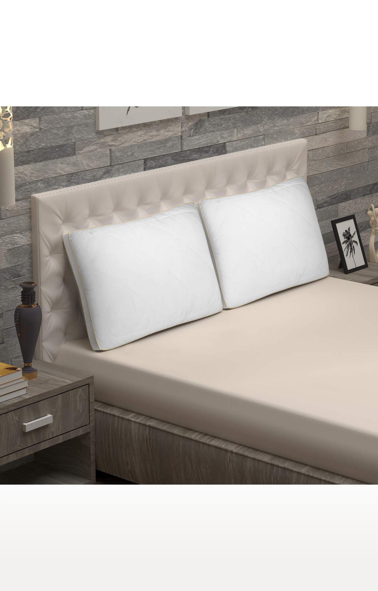 Sita Fabrics | Sita Fabrics Premium Super Soft and Comfortable Tencel Microfiber Pillow | Snow-White | 18x27 Inch 