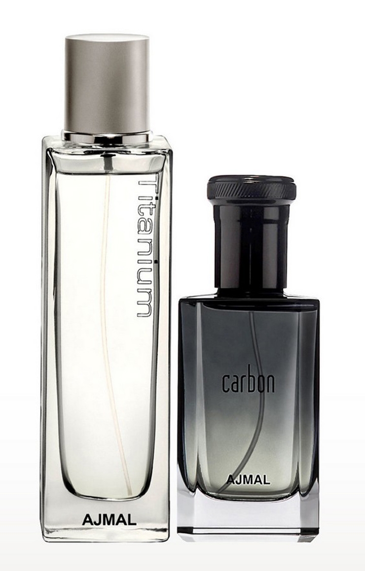 Ajmal Titanium EDP Perfume 100ml for Men and Carbon EDP Perfume 100ml for Men