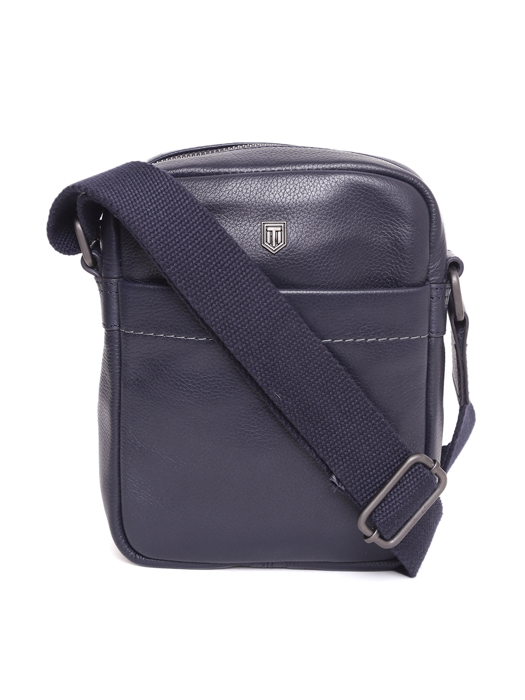 TOM LANG LONDON | Tom Lang London Signature Crossbody Leather Bag (Navy) For Men and Woman