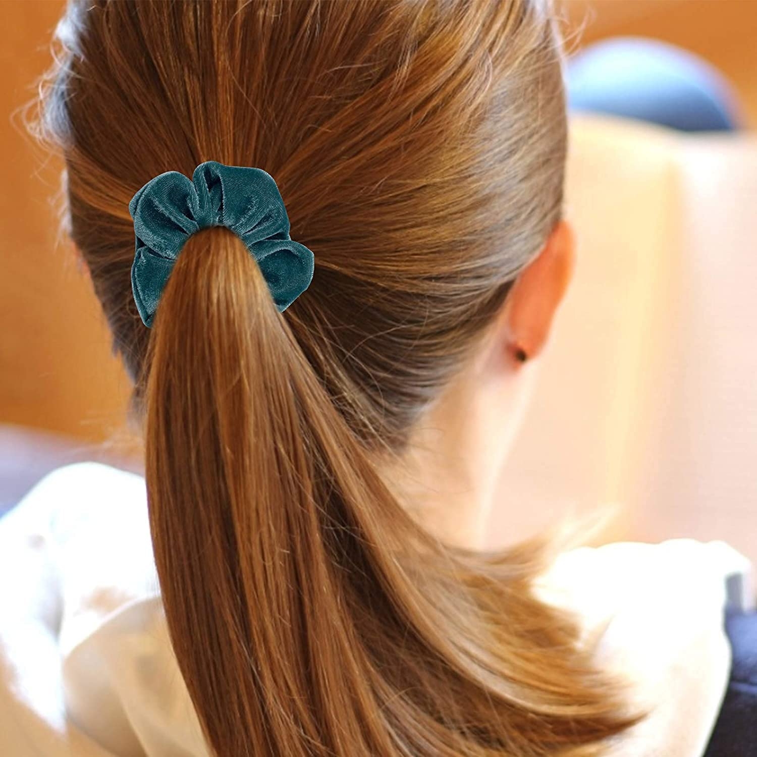LACE IT Velvet Hair scrunchies Rubber Band (Multi color)12 Pieces For Women