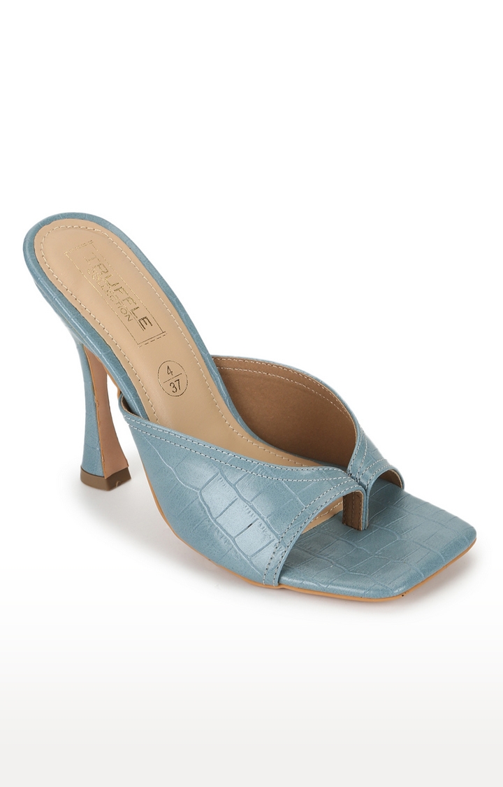 Truffle Collection | Blue Heel Sandals