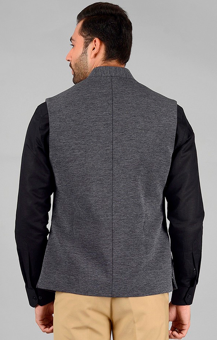Grey Bandhgala Jacket | Greenfibre