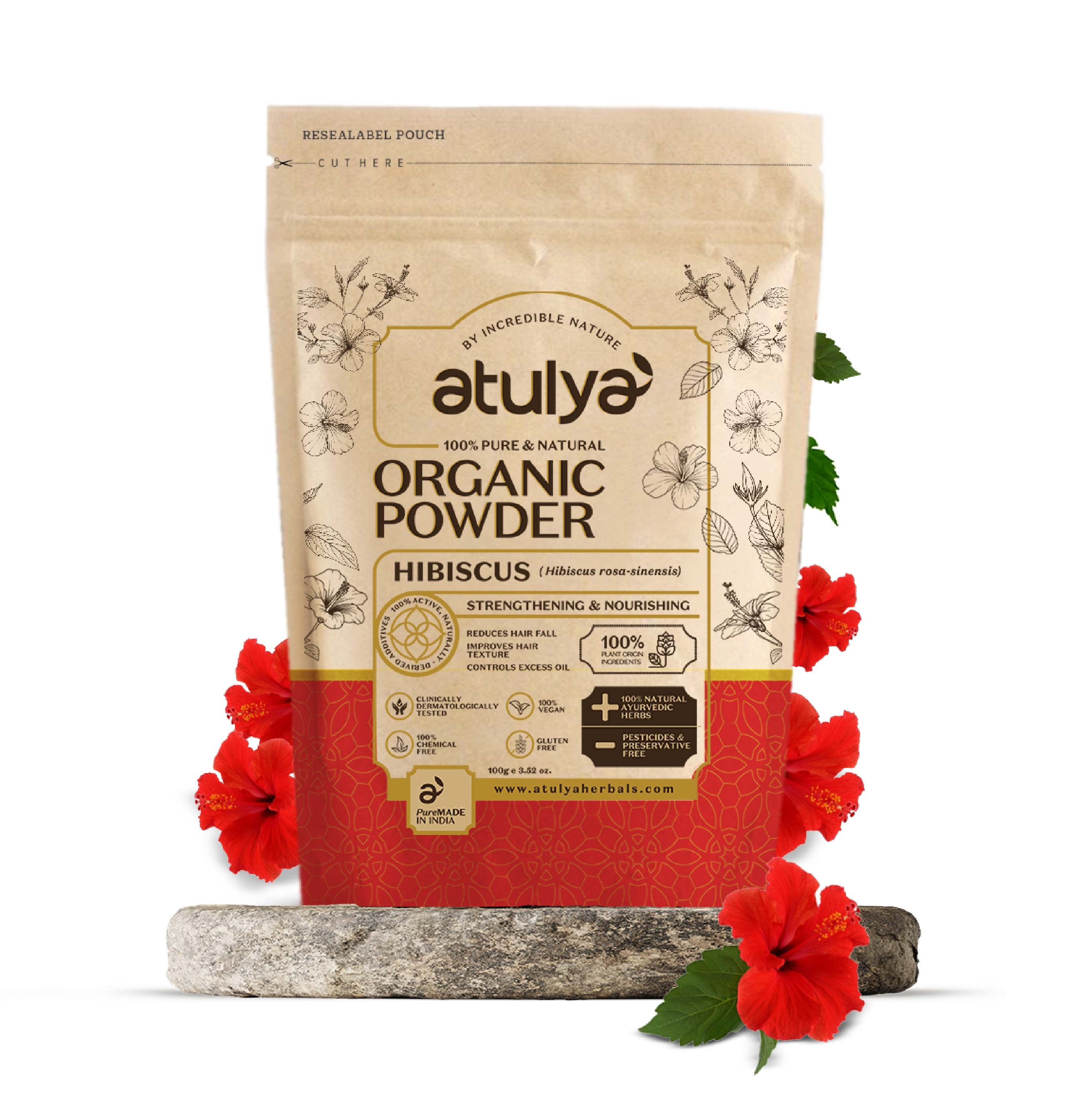 atulya | Atulya Hibiscus Organic Powder