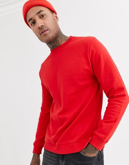 Hemsters | Hemsters Red Full Sleeve Sweartshirt