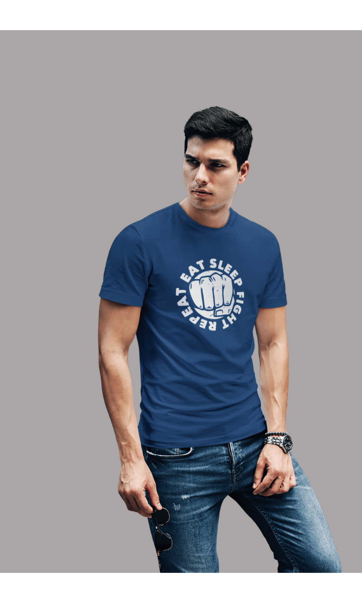 OUTLAWS | OUTLAWS - 100% Cotton Printed Blue Printed Tees