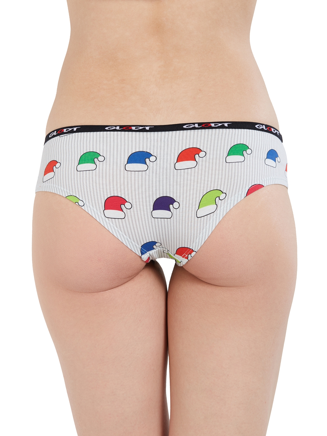 GLODT | White Party Hats Print Pima Cotton Hipster Panties