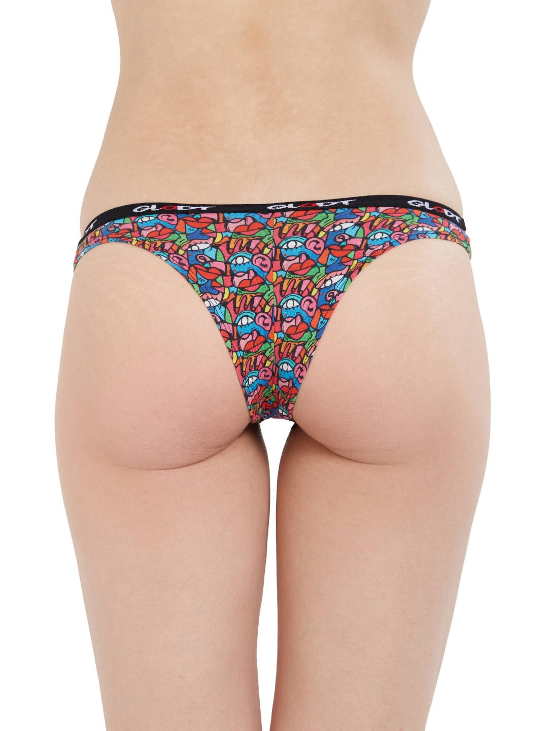 GLODT | Multicoloured Goo Goo Eyes Print Pima Cotton Bikini Panties