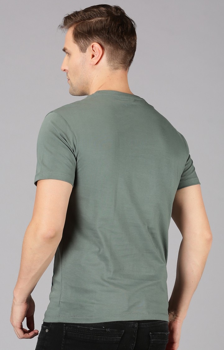 UrGear Printed Men Crew Neck Green T-Shirt