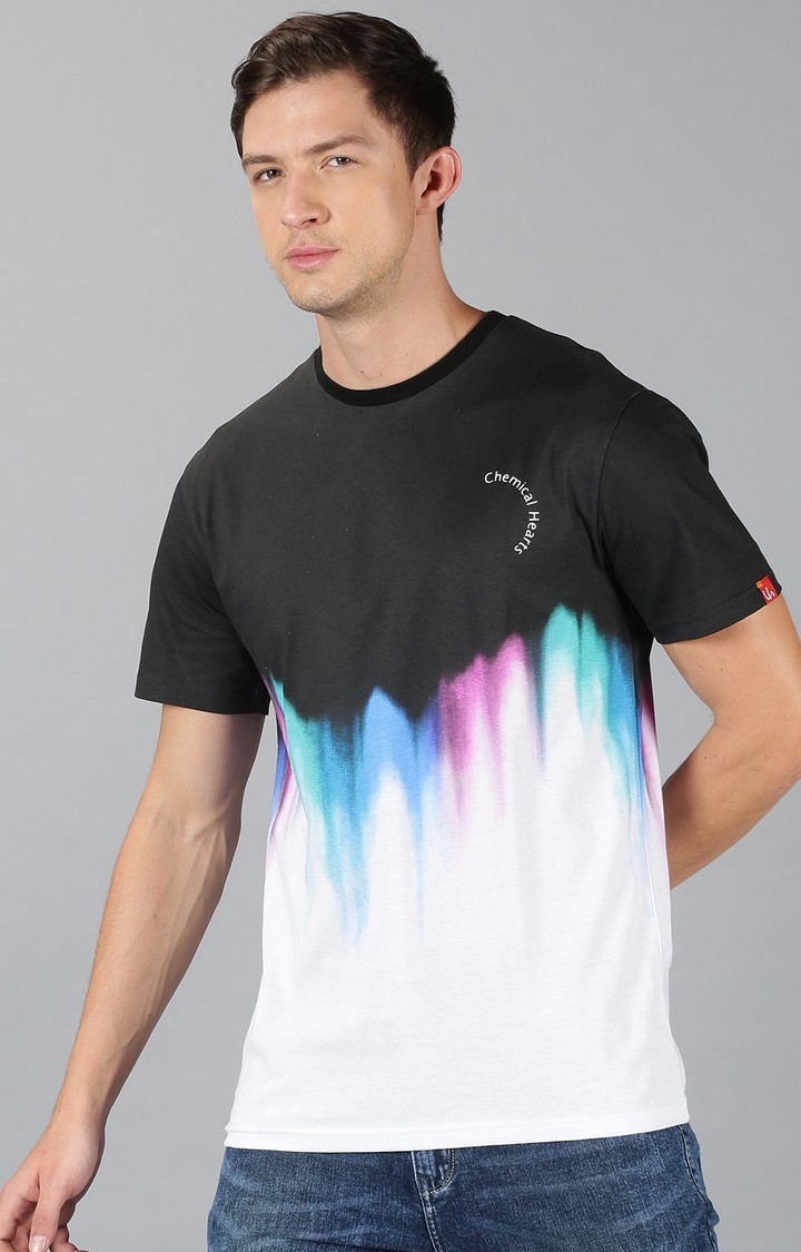 UrGear | UrGear Tie & Dye Men Crew Neck Multi-Coloured T-Shirt