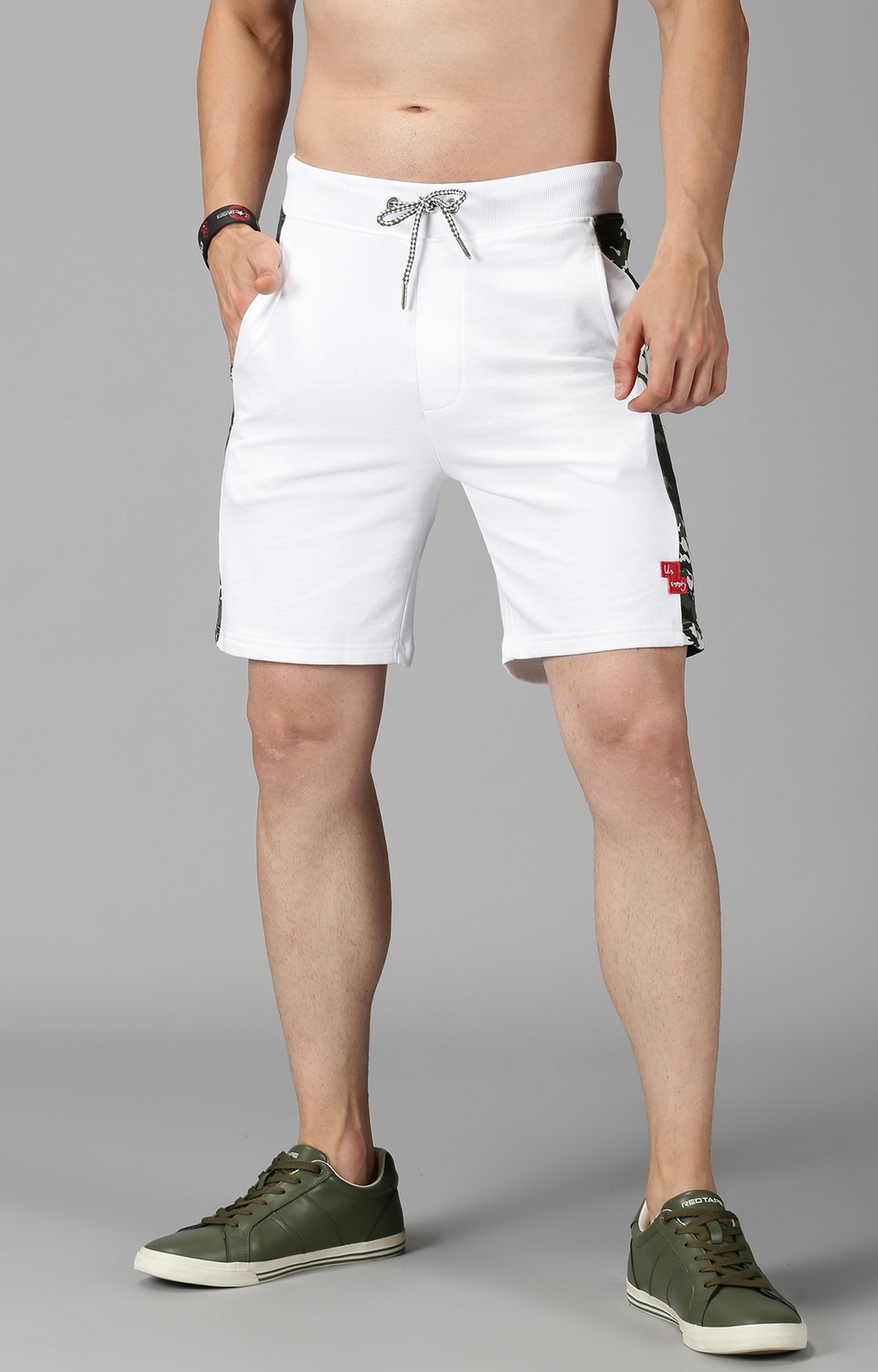 UrGear | UrGear Printed Men White Baggy Shorts