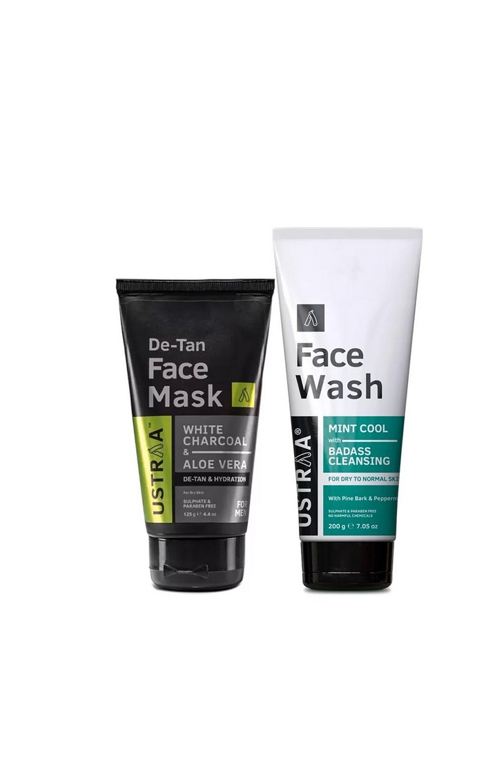 Ustraa | Ustraa Face Mask Dry Skin 125 g & Face Wash Dry Skin 200 g