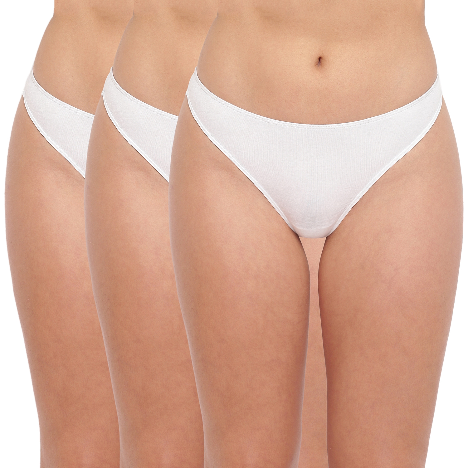 BASIICS by La Intimo | Black and White Spank Me Naughty Thong Pack of 3