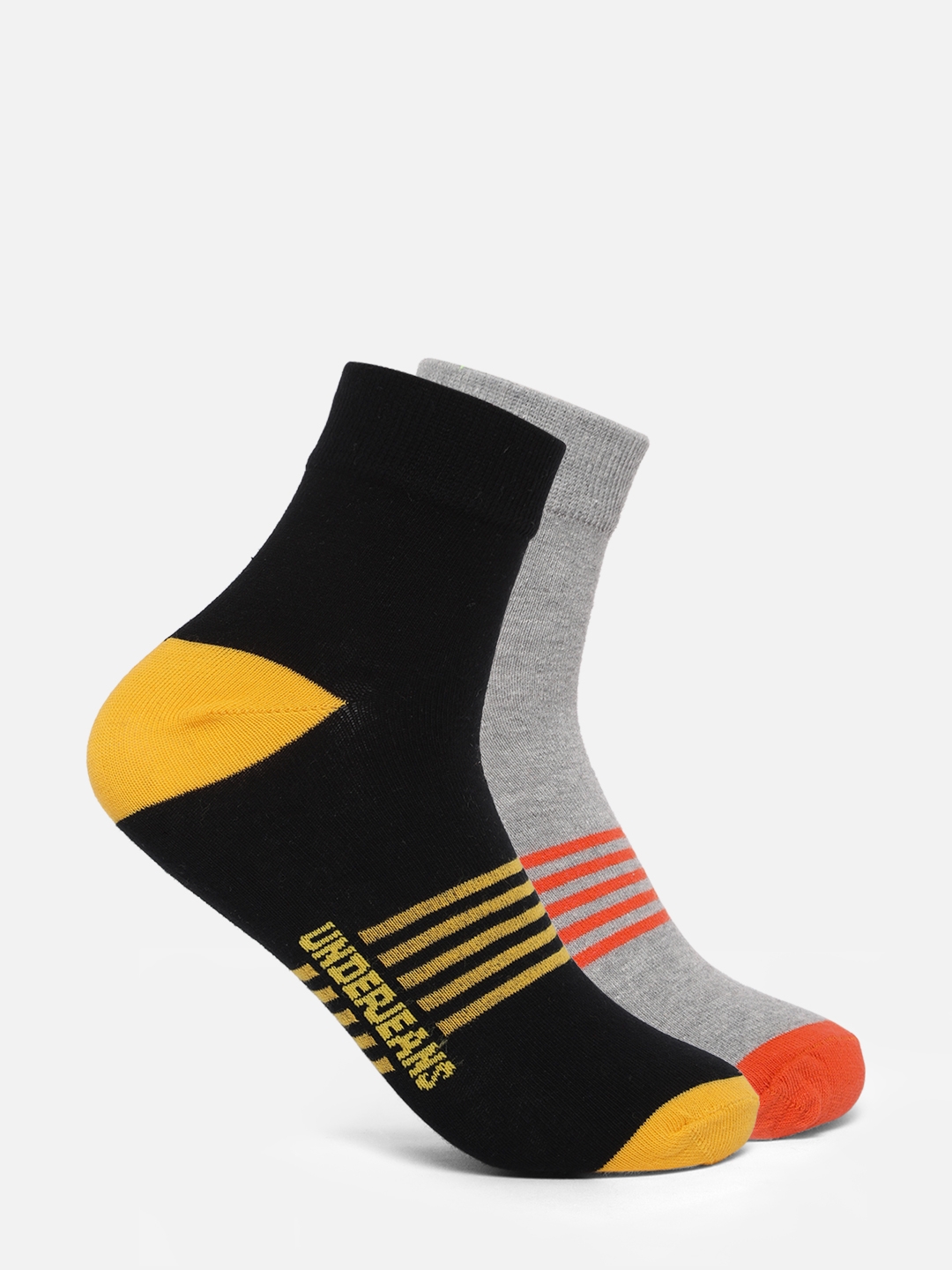 spykar | Underjeans Men Assorted Ankle length (Non terry) Socks Pack of 2