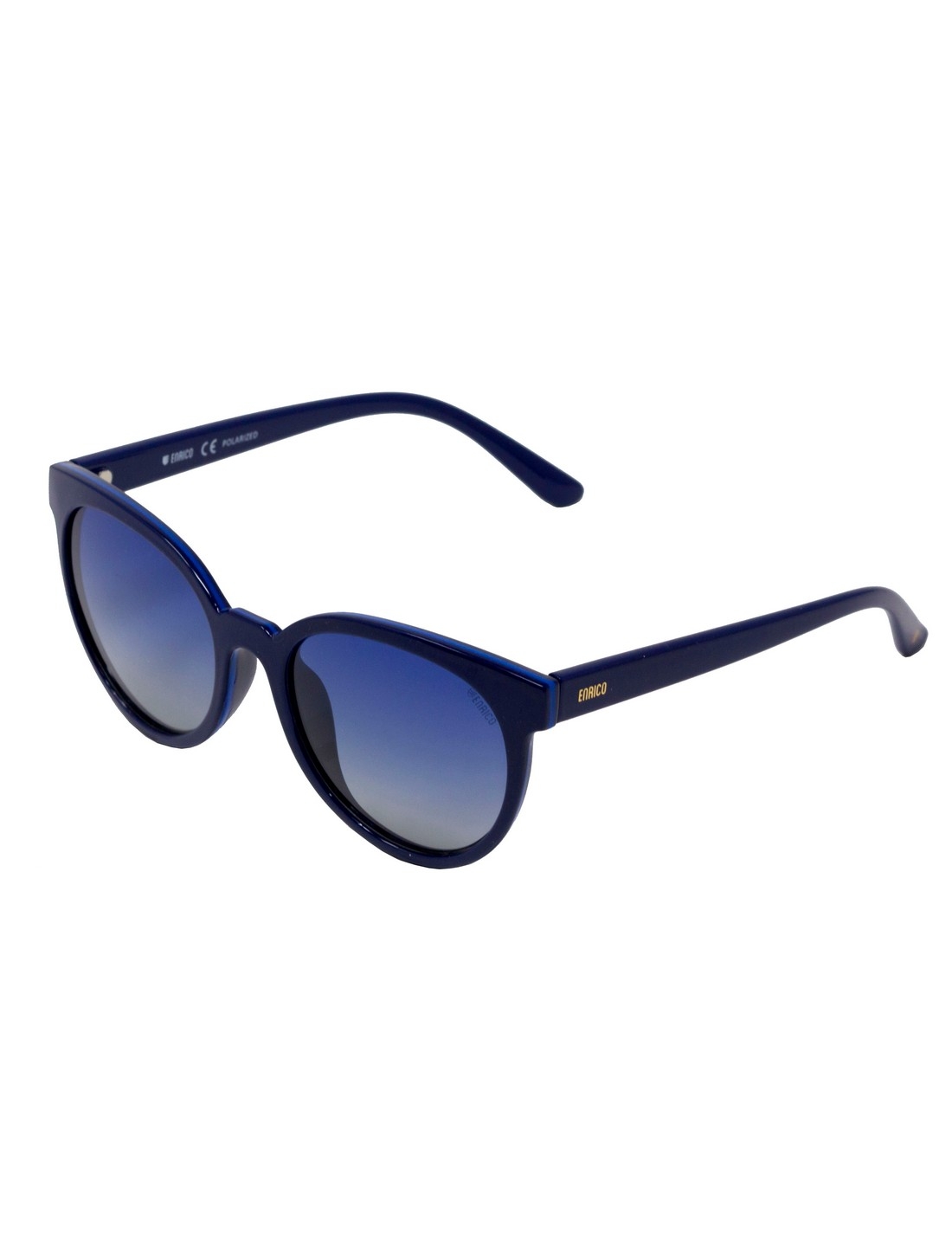 ENRICO | Enrico Coral Uv Protected & Polarized Round Shape Sunglasses For Women ( Lens - Blue | Frame - Blue)