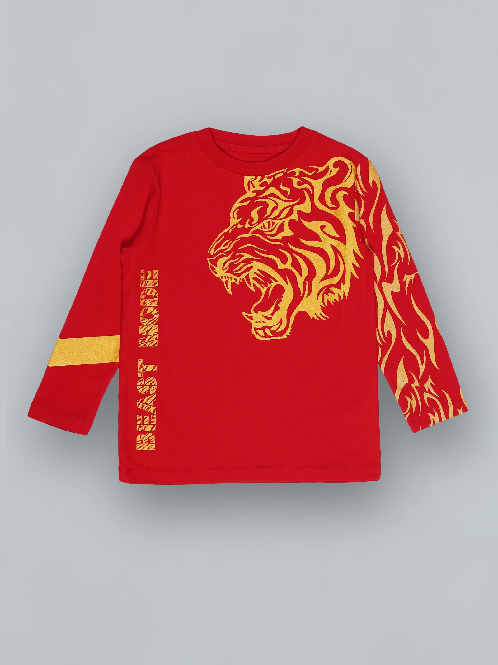 UrGear Kids Red Animal Printed Cotton T-Shirt