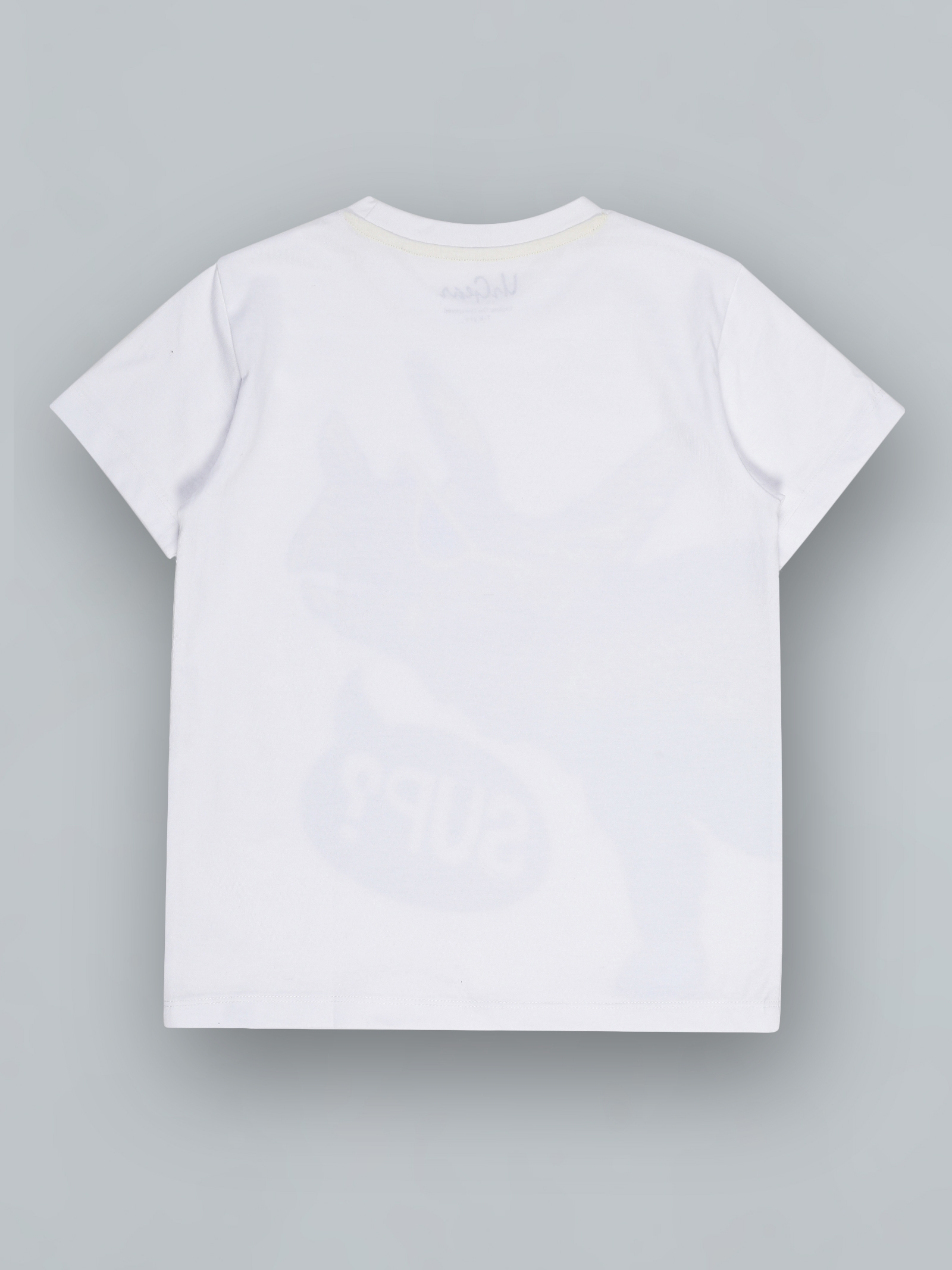 UrGear Kids White Graphic & Typographic Printed Cotton T-Shirt