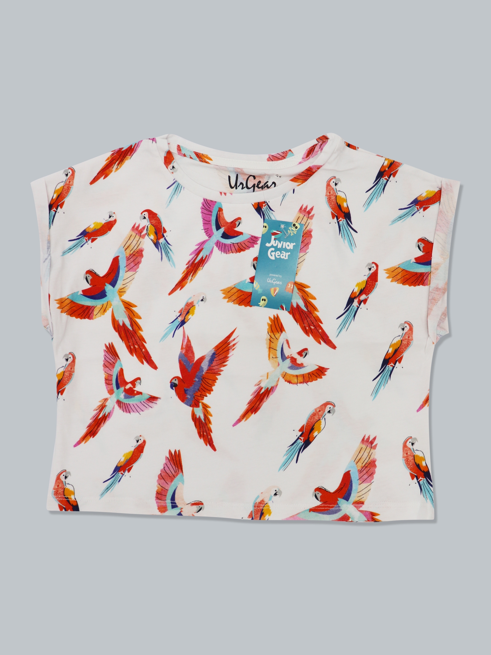 UrGear Kid Girls Multi-Coloured Graphic Printed Trendy Cotton Top