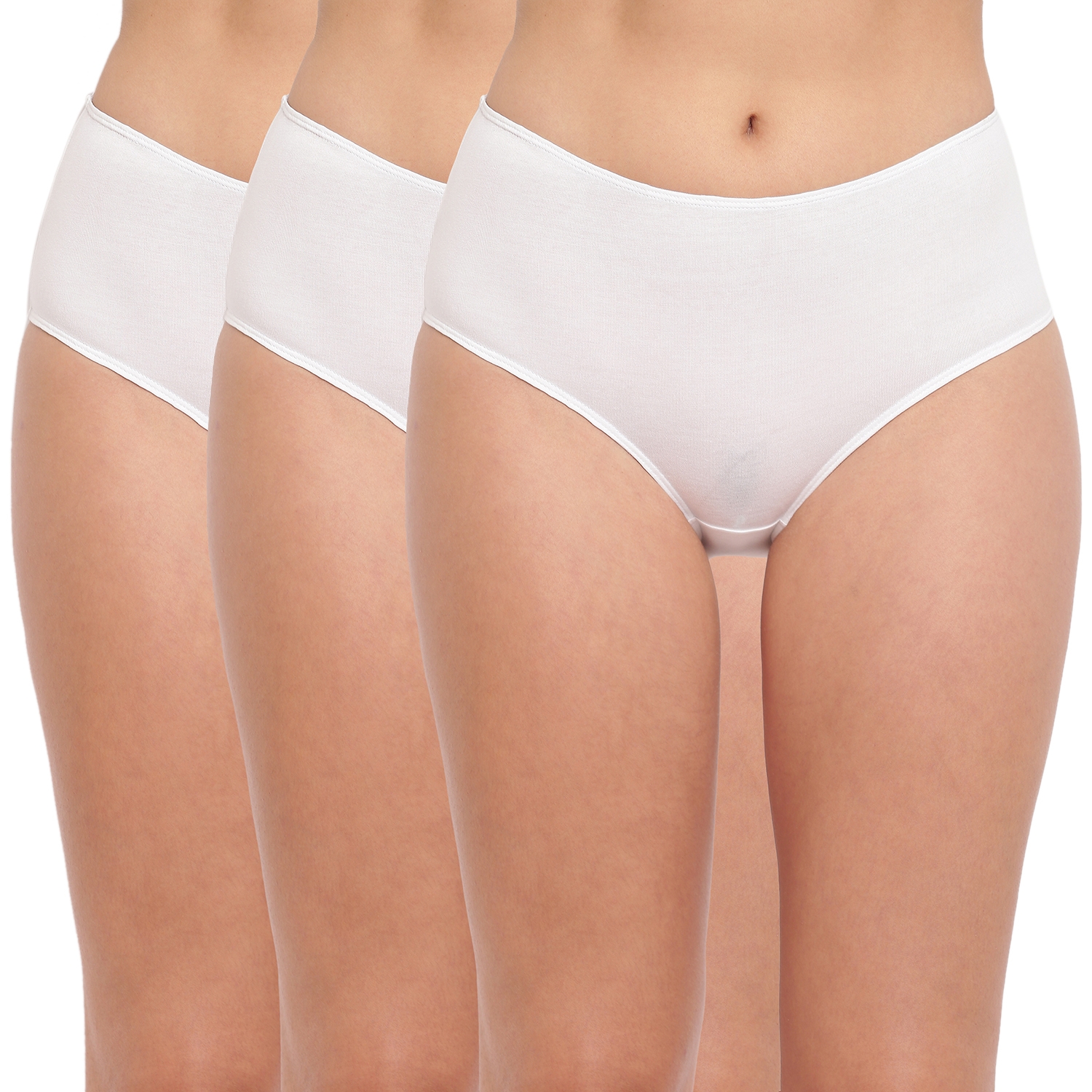 BASIICS by La Intimo | White Tease 2 Please Hipster/ Full Brief Pack of 3