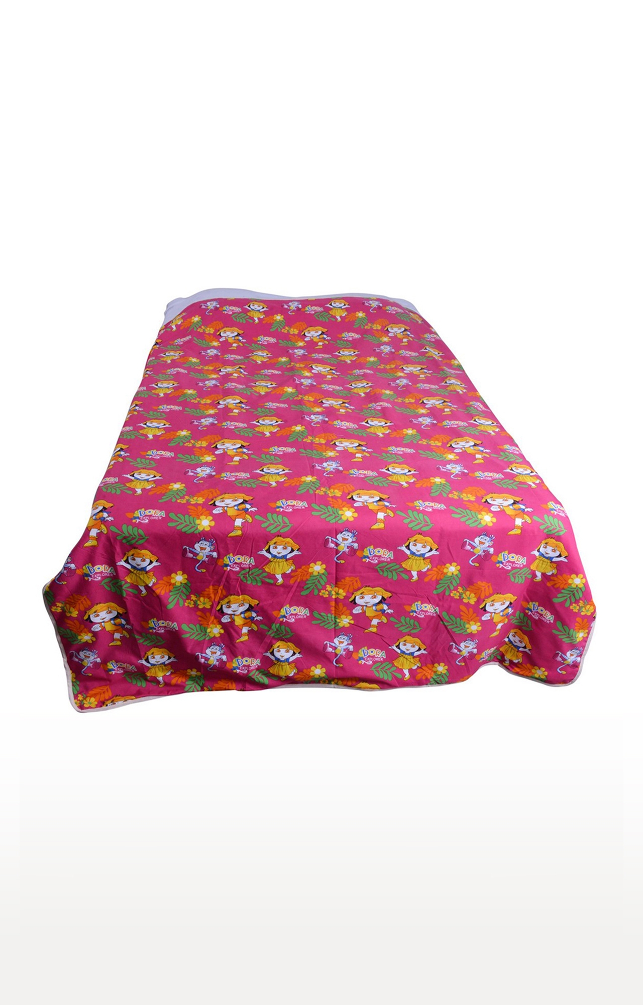 V Brown | Dora Explorer Printed Cotton 3 Layer Single Bed Quilt Dohar