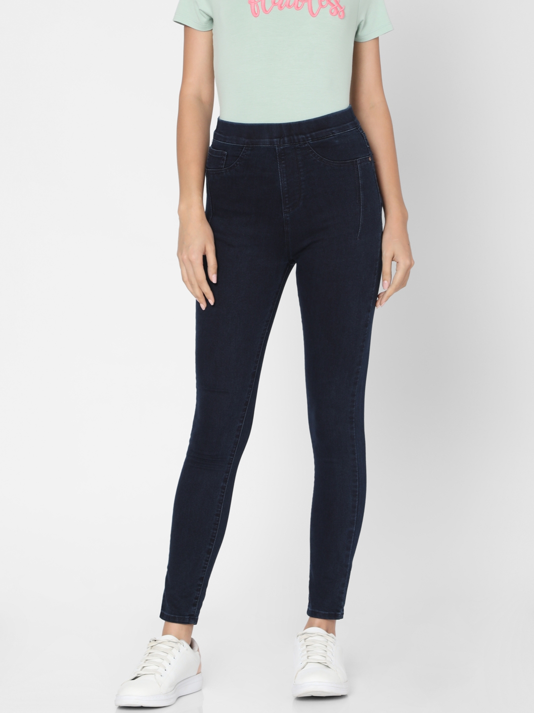 SPYKAR | Spykar Blue Cotton Women Jeans (Alicia)