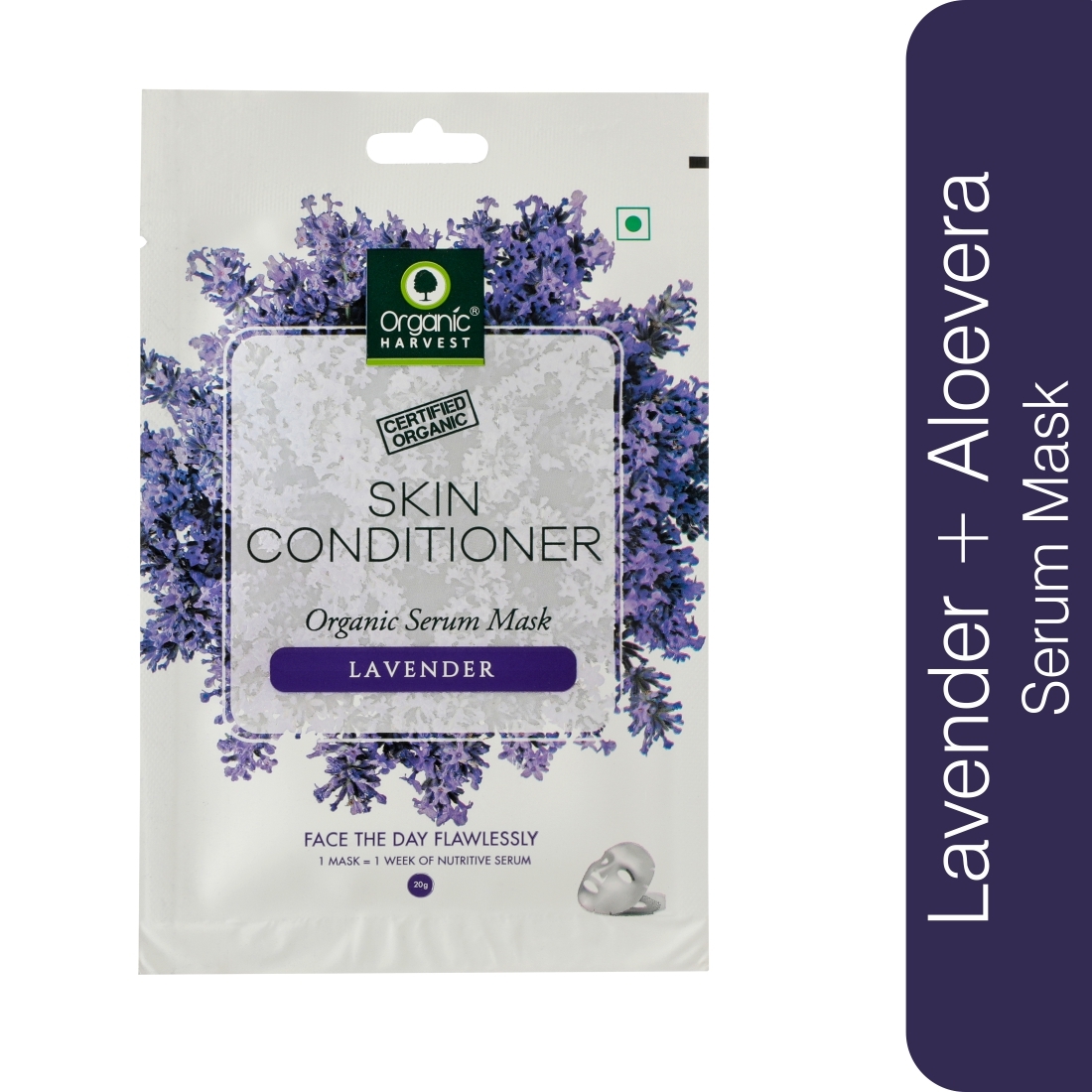 Organic Harvest | Organic Harvest Skin Conditioner Organic Serum Mask - Lavender , 20gm