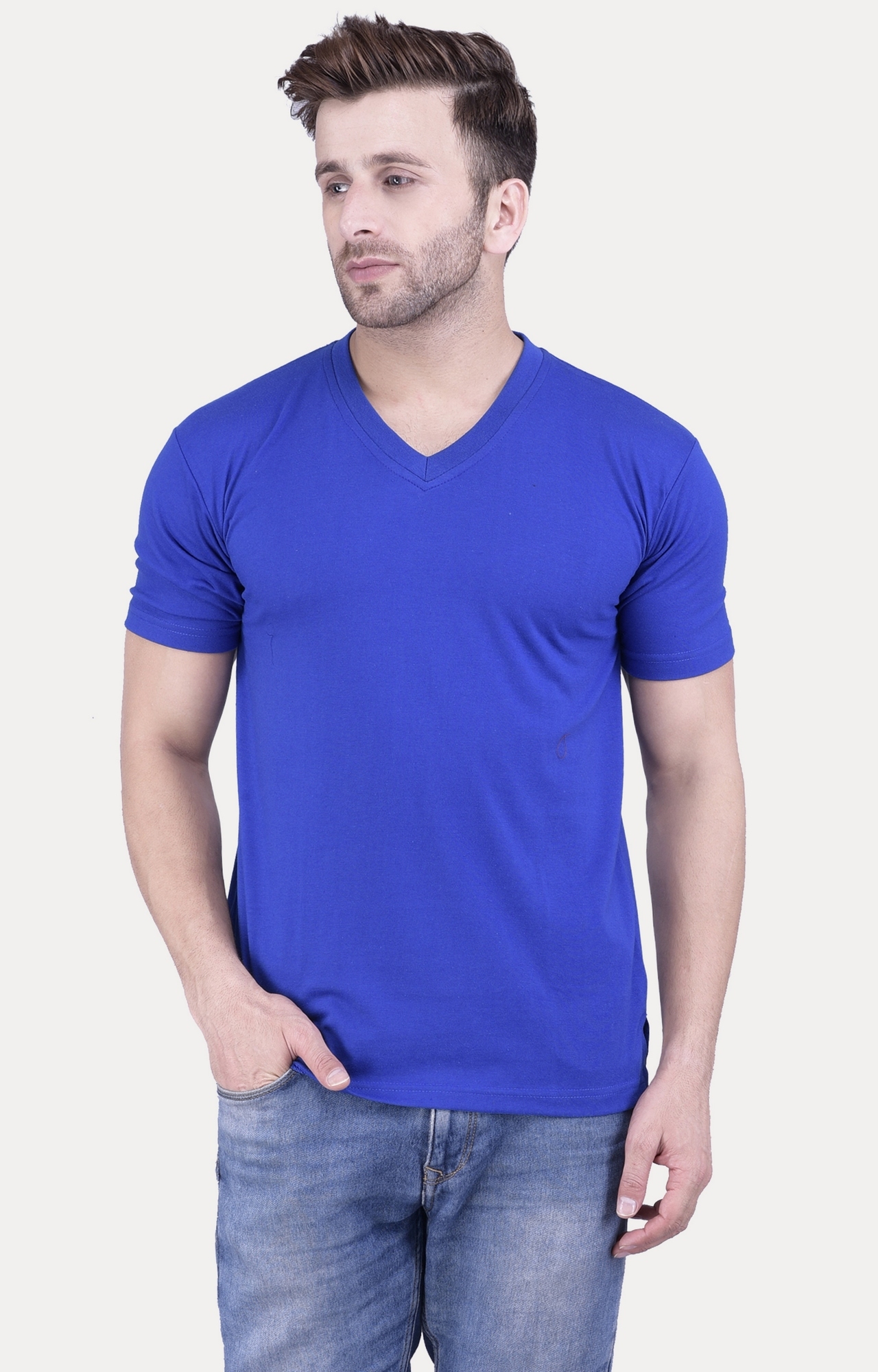 Weardo | Royal Blue Solid T-Shirt