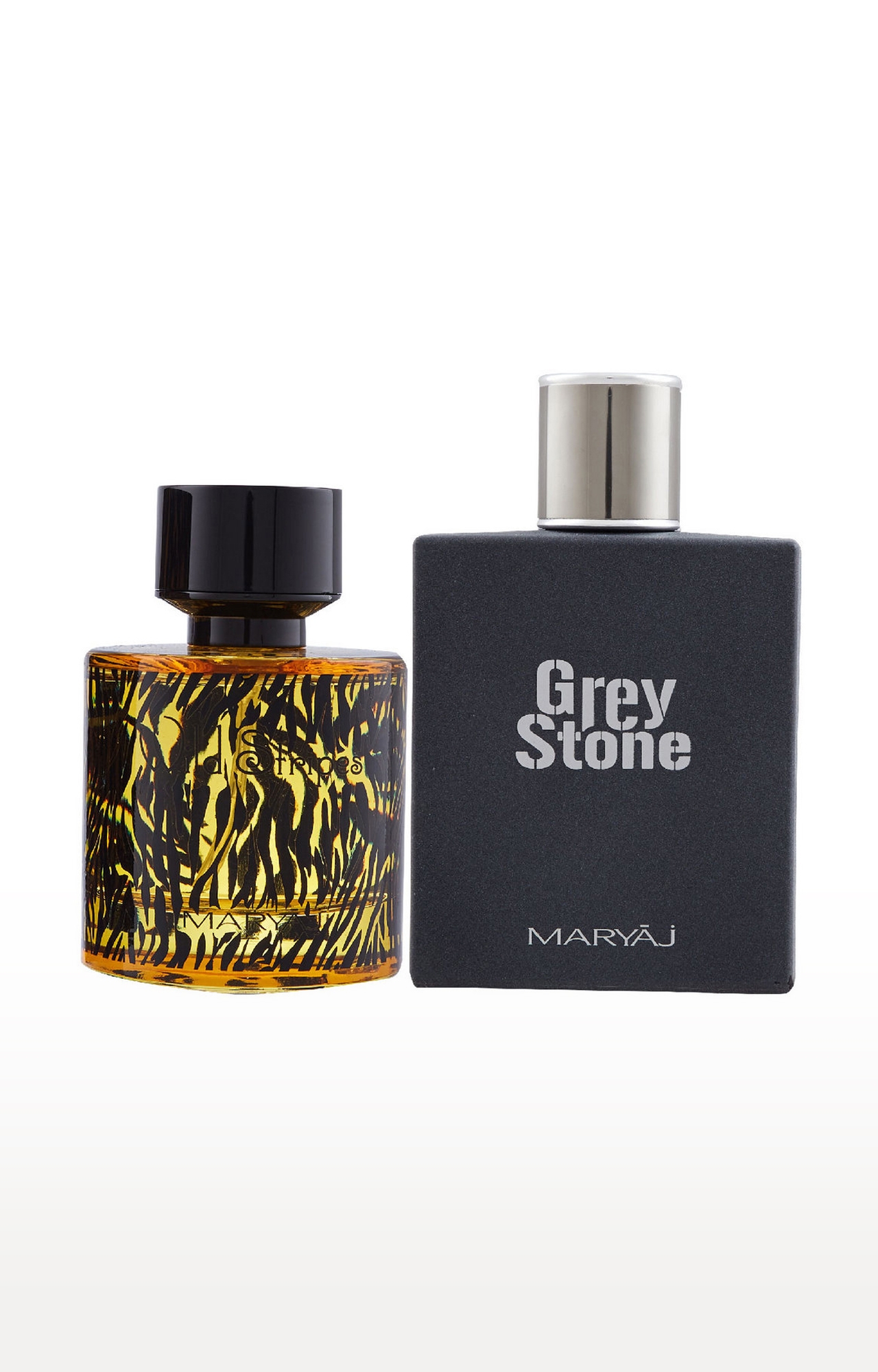 Maryaj Wild Stripes Eau De Parfum Oriental Perfume 100ml for Men and Maryaj Grey Stone Eau De Parfum Perfume 100ml for Men