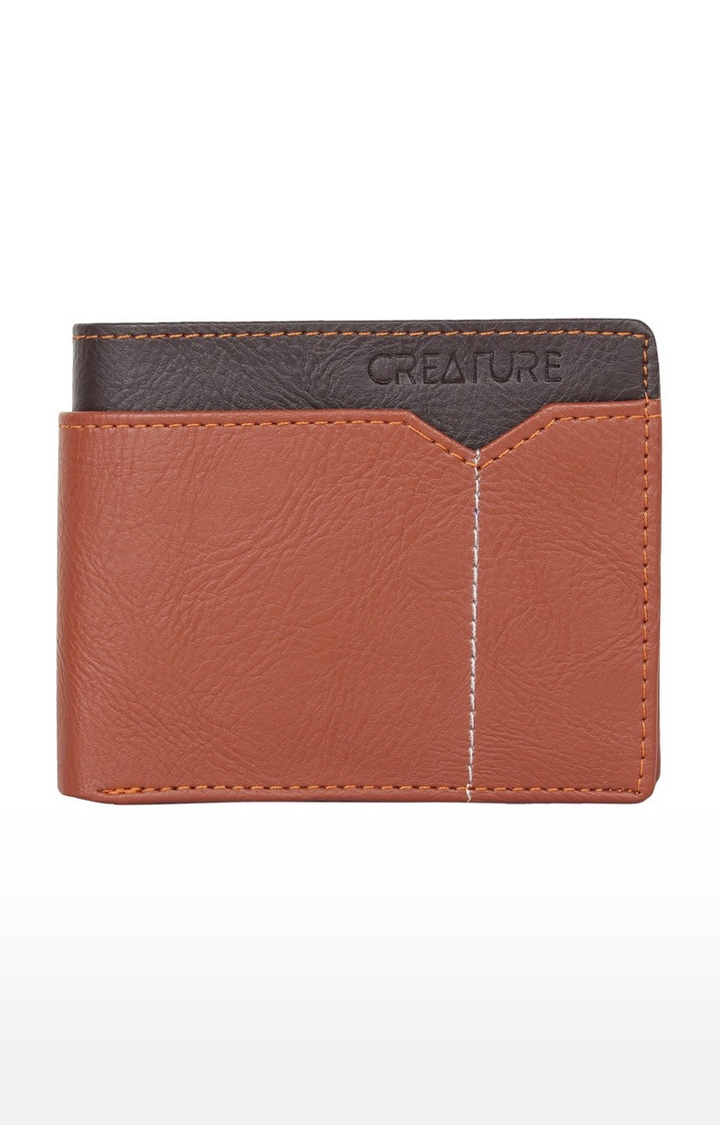 CREATURE | CREATURE Tan Wallet with 6 Card Slots for Men