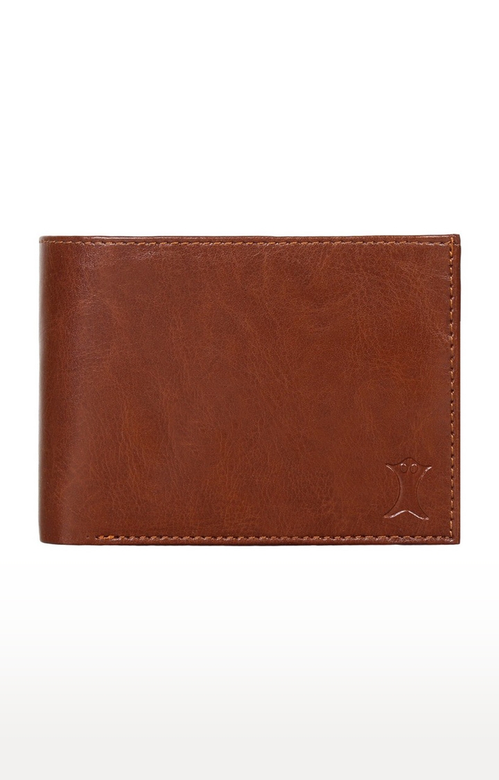 CREATURE | CREATURE Bi-Fold Brown Pu-Leather Wallet with Multiple Card Slots for Men