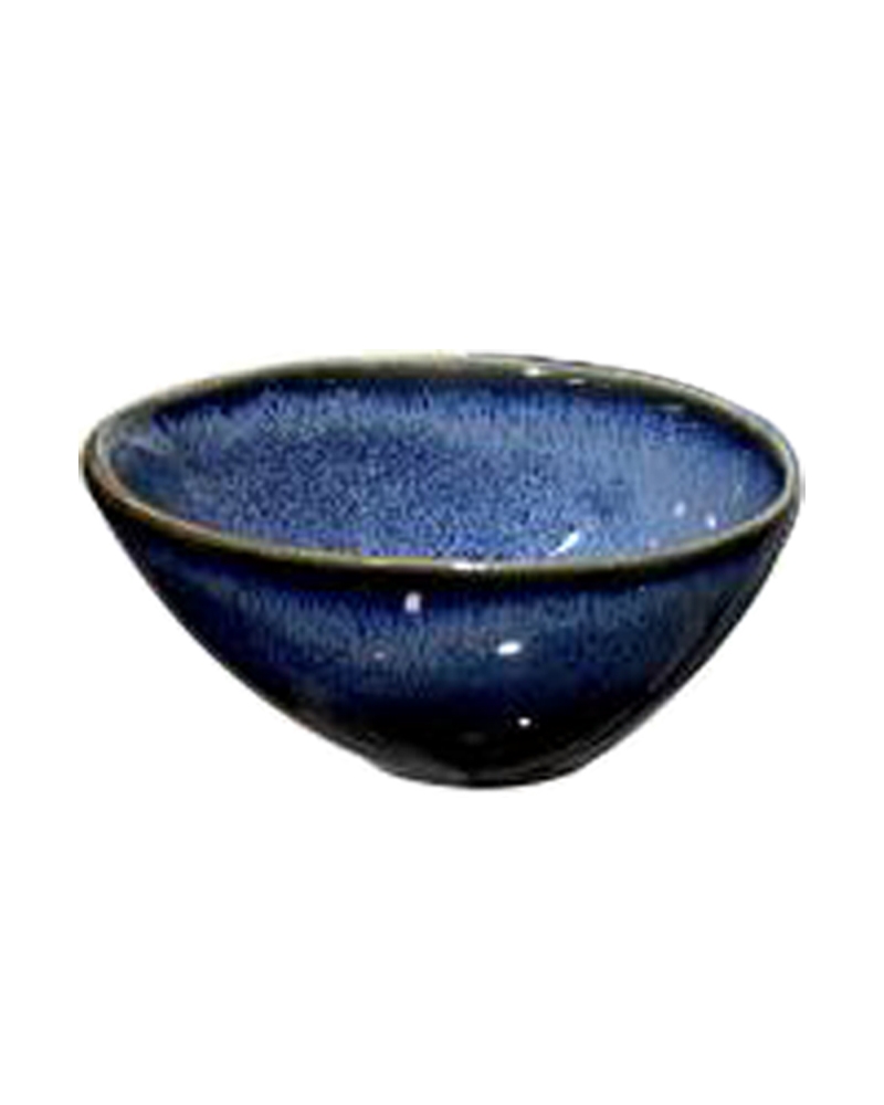 Order Happiness | Order Happiness Ceramic Stoneware, Ceramic Vegetable Bowl-Big (Blue, Pack of 1)