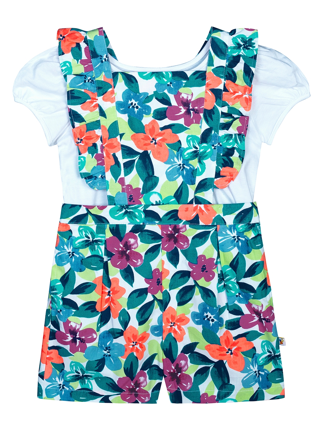 Budding Bees | Multi Floral Dungaree