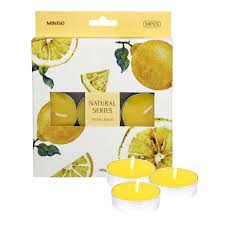 MINISO | Natural Series Tealight 18pcs(Fresh Lemon)