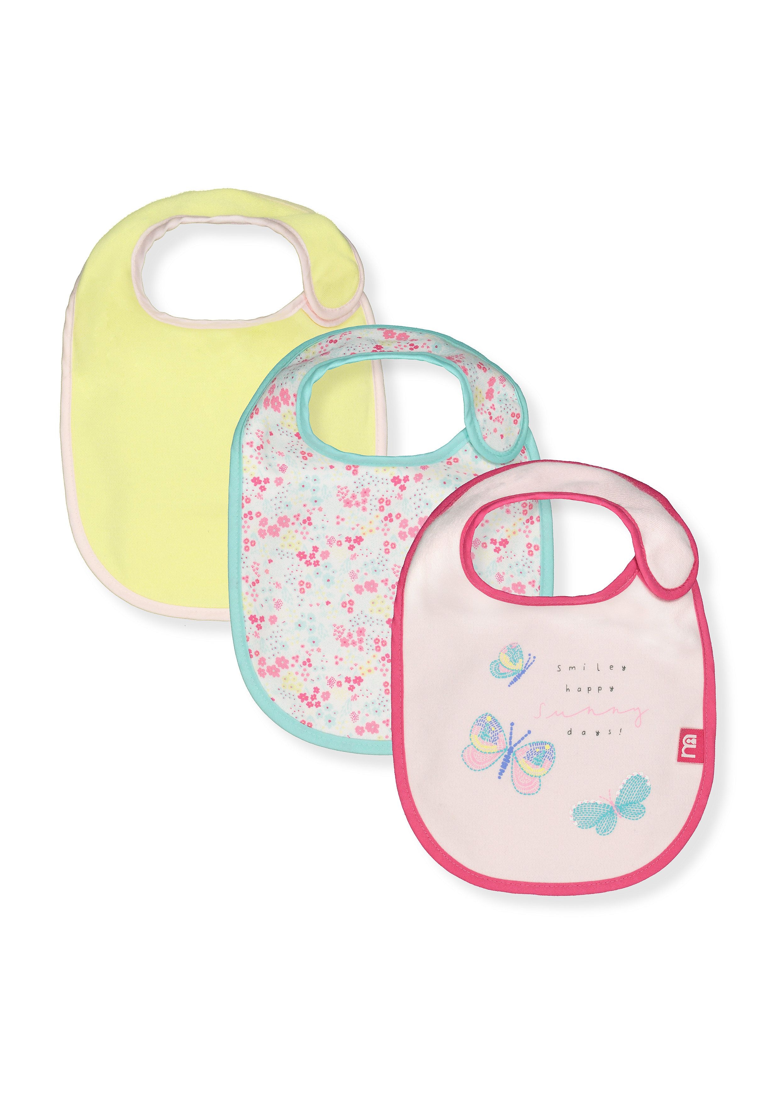 Mothercare | Mothercare Butterfly Bibs - 3 Pack