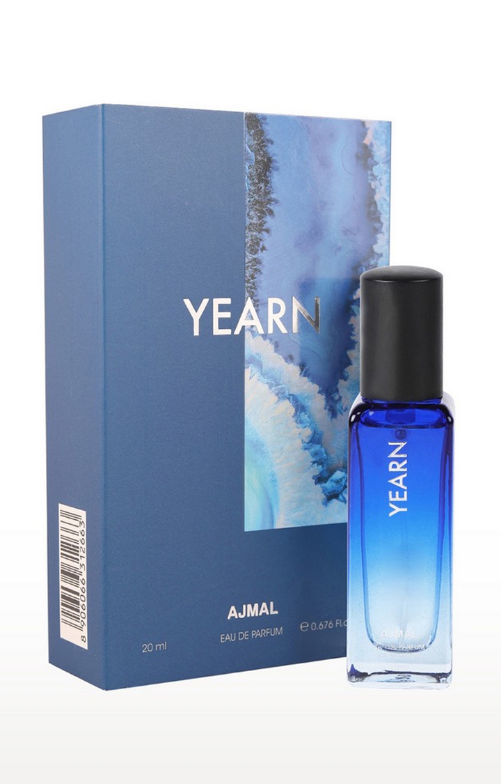 Ajmal Yearn Eau De Parfum Aquatic Perfume 20ML Long Lasting Scent Spray Party Wear Gift For Men