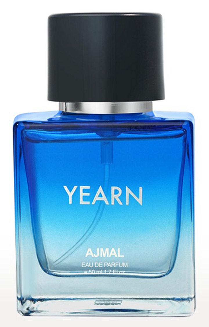 Ajmal Yearn Eau De Parfum Aquatic Perfume 50ML Long Lasting Scent Spray Party Wear Gift For Men