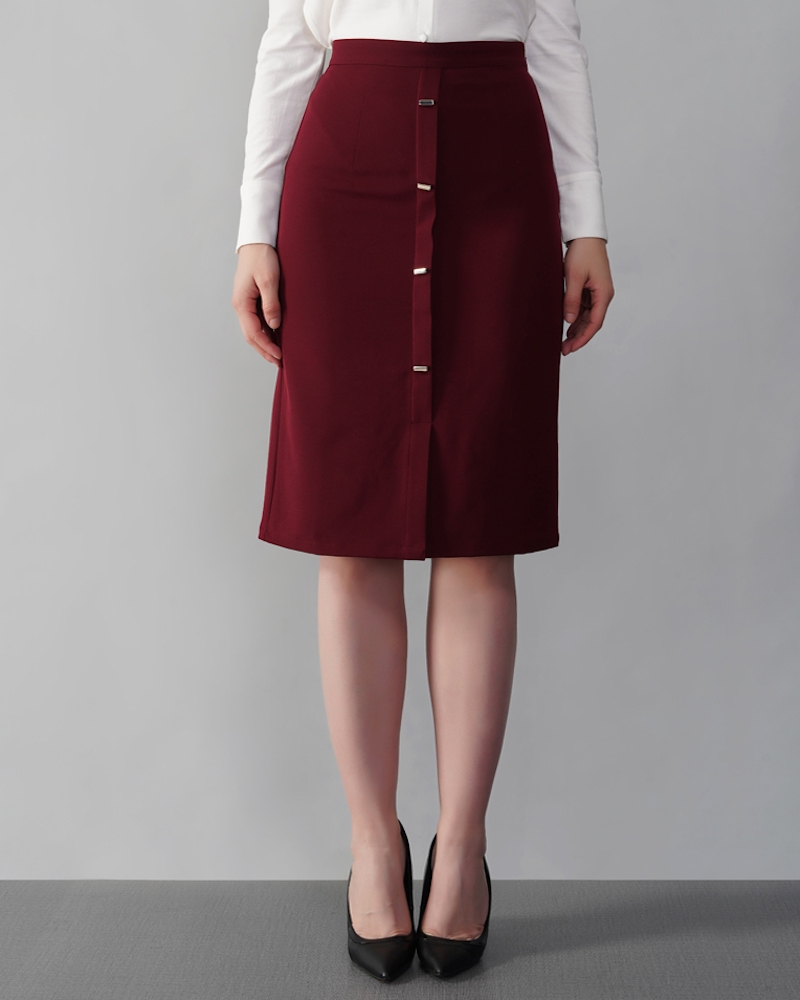 Harold Meagan | Buttoned Utility Skirt