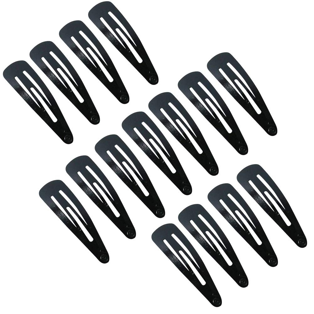 LACE IT | Tic Tac Hair Clips made as Korea Hair Accessories for Women and Girls (Regular Matte Black Tic Tac)12 pcs(6SETS)