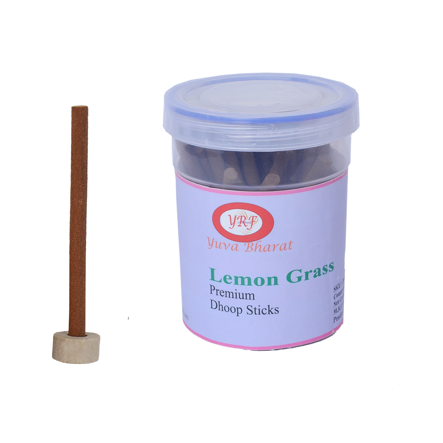 YRF | Lemon grass Dhoop Sticks with dhoop stand holder in box (Pack of 2 x 200 GM)-YRF