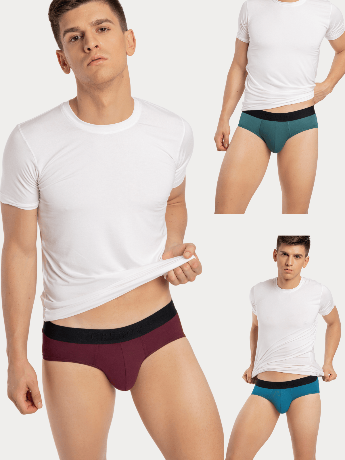 CRESMO | CRESMO Men's Anti-Microbial Micro Modal Underwear Breathable Ultra Soft Comfort Lightweight Brief (Pack of 3)