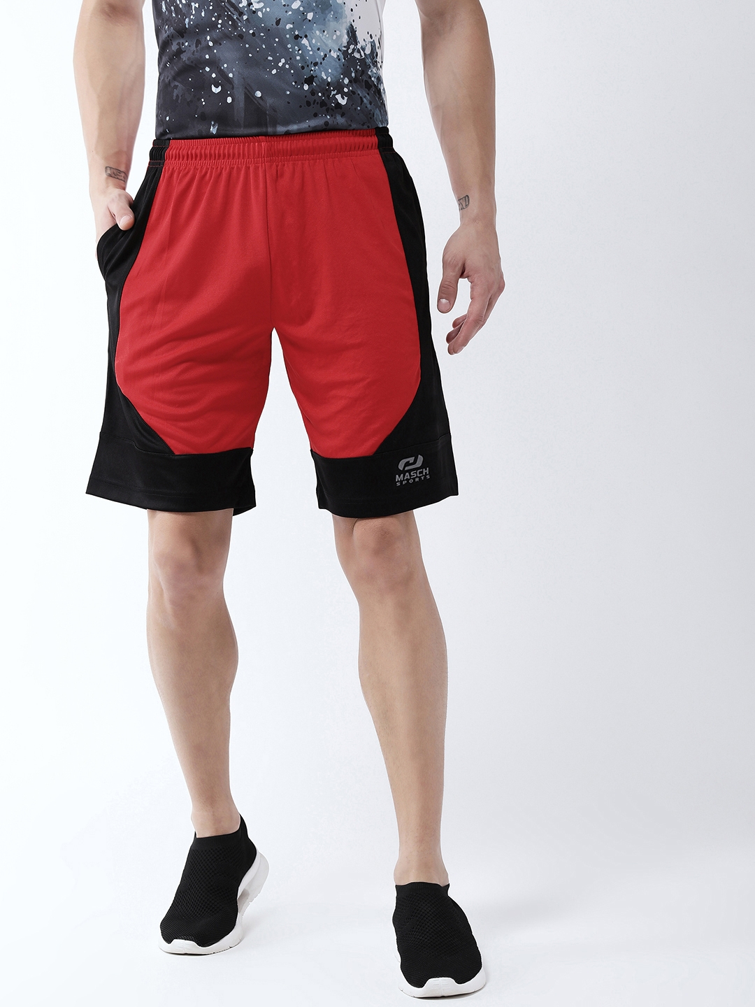 Masch Sports | Red and Black Activewear Short
