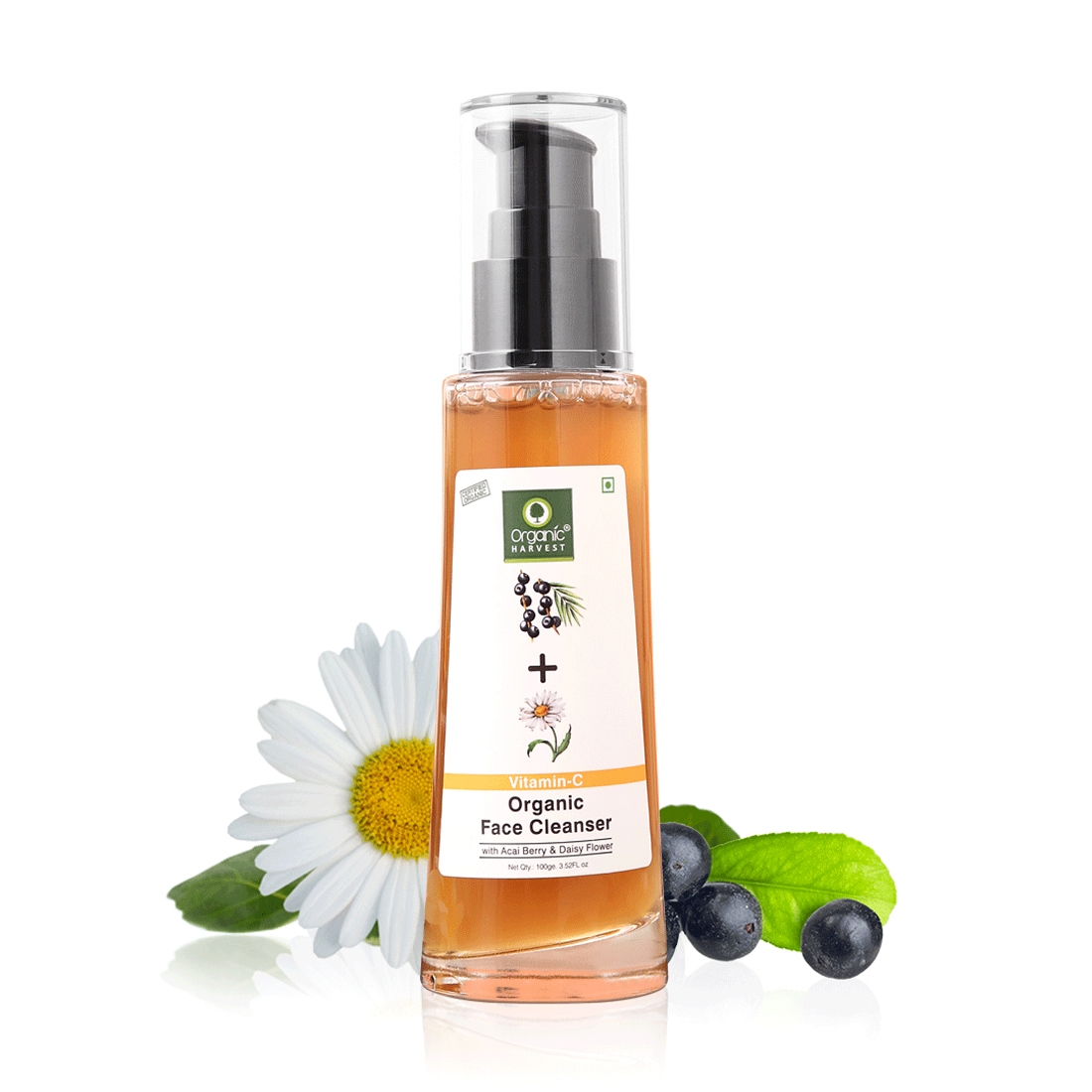 Organic Harvest | Organic Face Cleanser - Vitamin-C , 100 gm