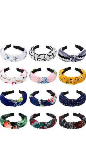 Women Korean Knot Head Band(Pack of 12) Multicolor
