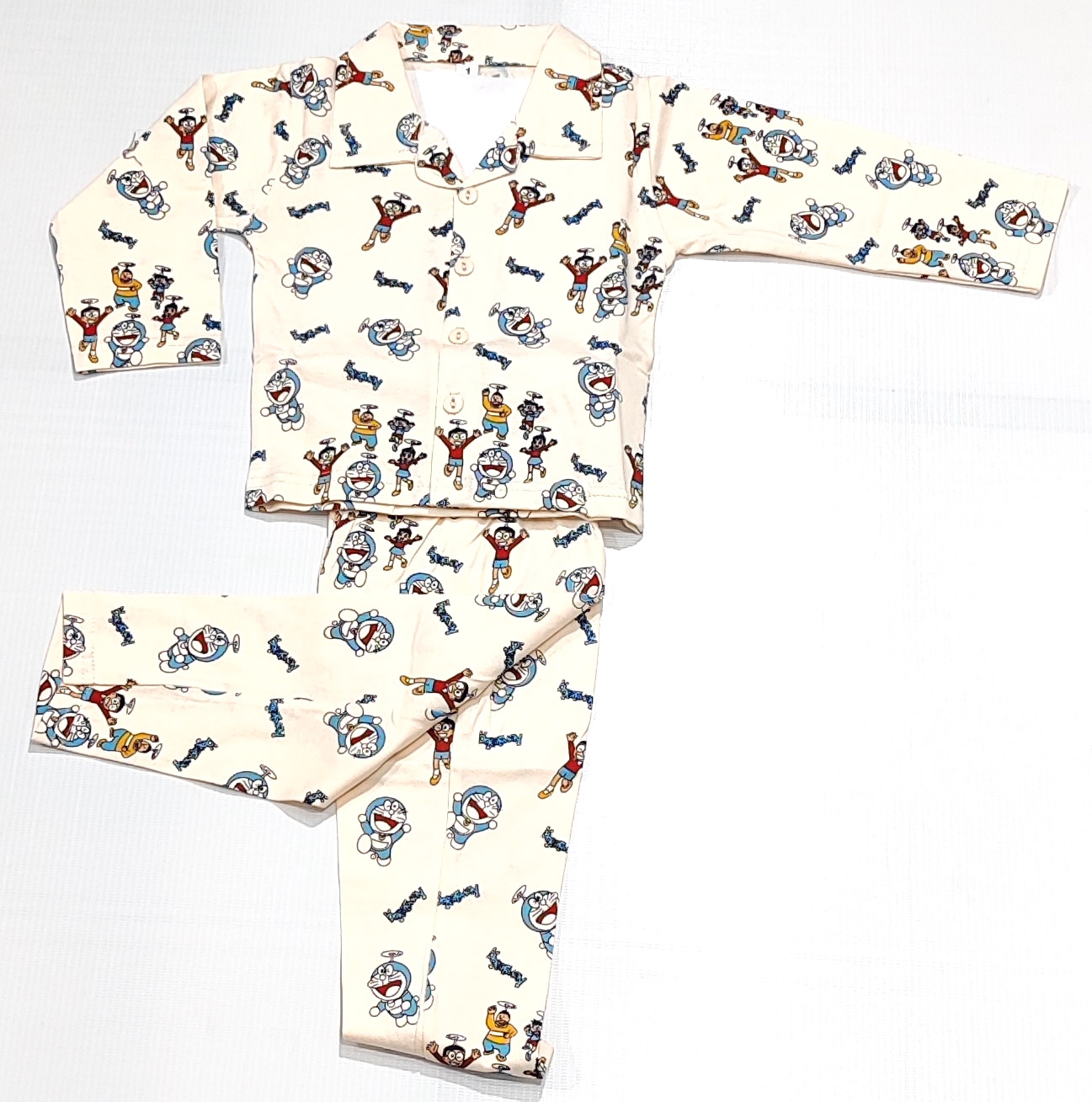 AAAKAR | Peach Stylish Doraemon Printed Top and Pyjama Set