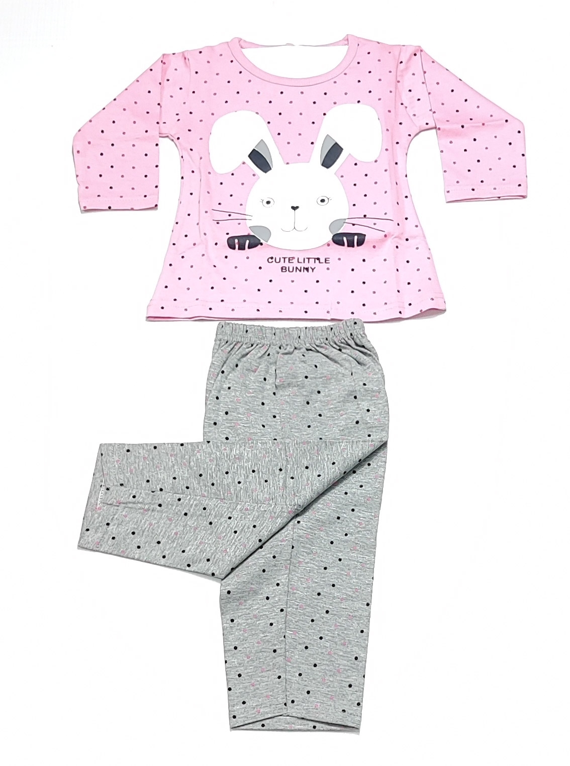 AAAKAR | Girl's Pink Stylish Graphic Printed Cotton Blend NightSuit Set